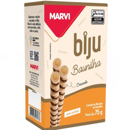 BIJU S/ RECHEIO MARVI BAUNILHA 75 GR