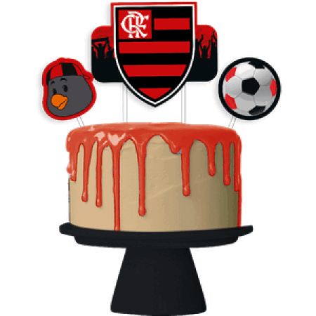 TOPPER PARA BOLO FESTCOLOR TIME FLAMENGO C/03 UN