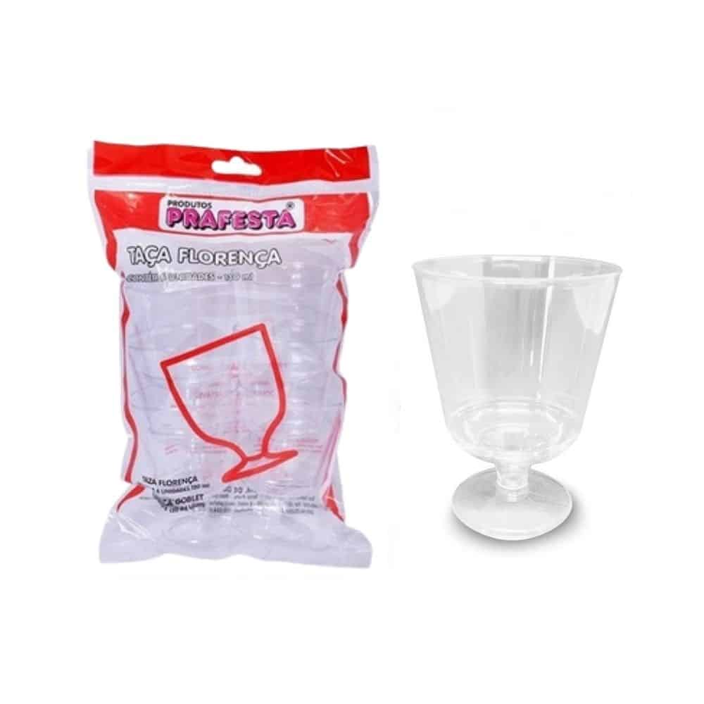 TACA ACRILICO PRAFESTA FLORENCA 130 ML C/06 UN