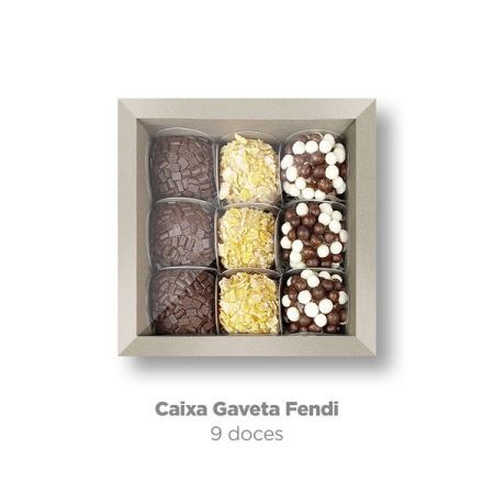 CAIXA PARA BOMBOM PLAC GAVETA 09 DOCES KRAFT
