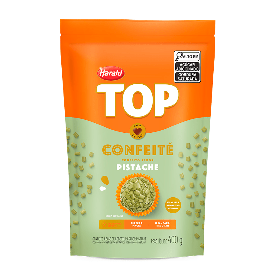 GRANULADO HARALD TOP CONFEITE PISTACHE 400 GR