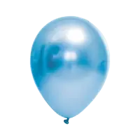 BALOES FEST BALL CROMADO 12 AZUL C/25 UN