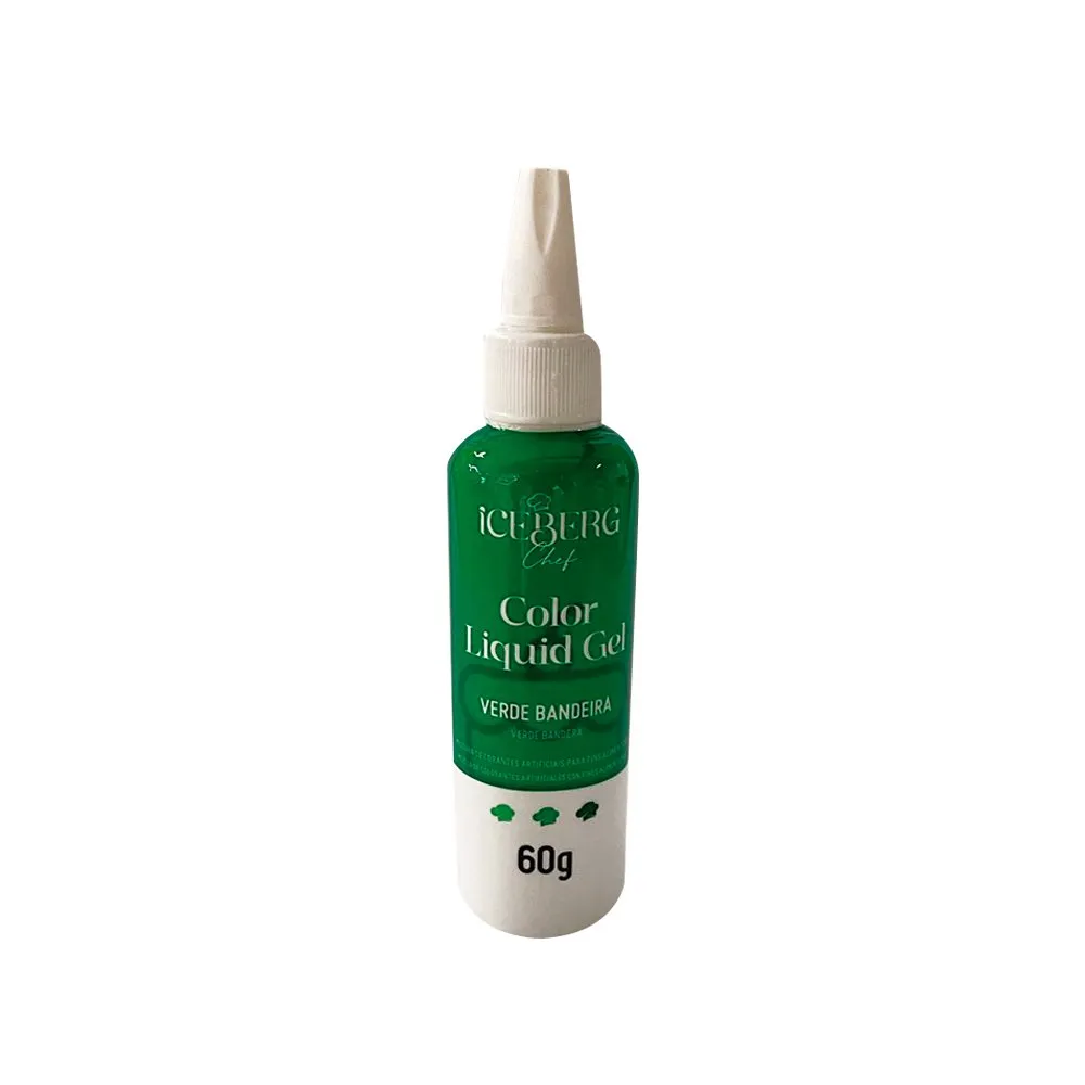 CORANTE LIQUID GEL ICEBERG 60 GR VERDE BANDEIRA
