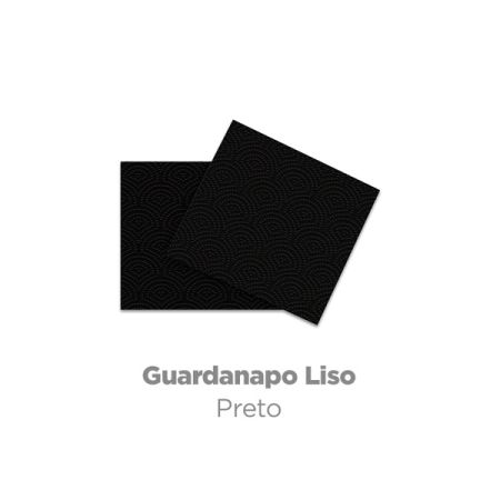 GUARDANAPO PLAC 19,5 X 21,5 PRETO C/ 50 UN