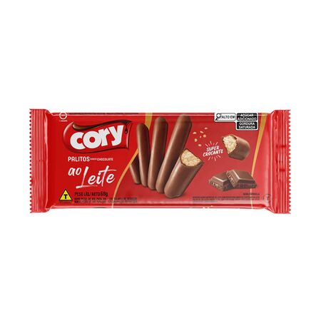 PALITO DE CHOCOLATE CORY 68 GR AO LEITE