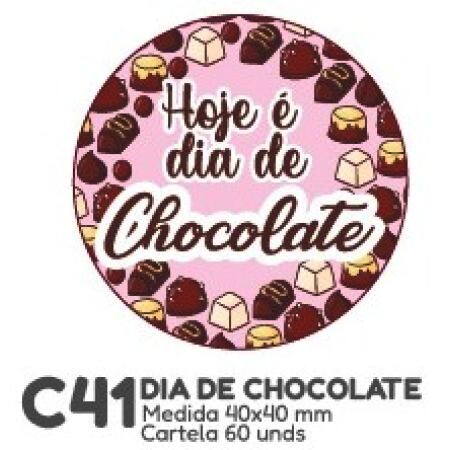 ETIQUETA P/ BOMBOM HIPER EMB. DIA DE CHOCOLATE C41