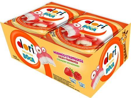 BALA DE GELATINA DORI REGALIZ BOCA 12X13 GR