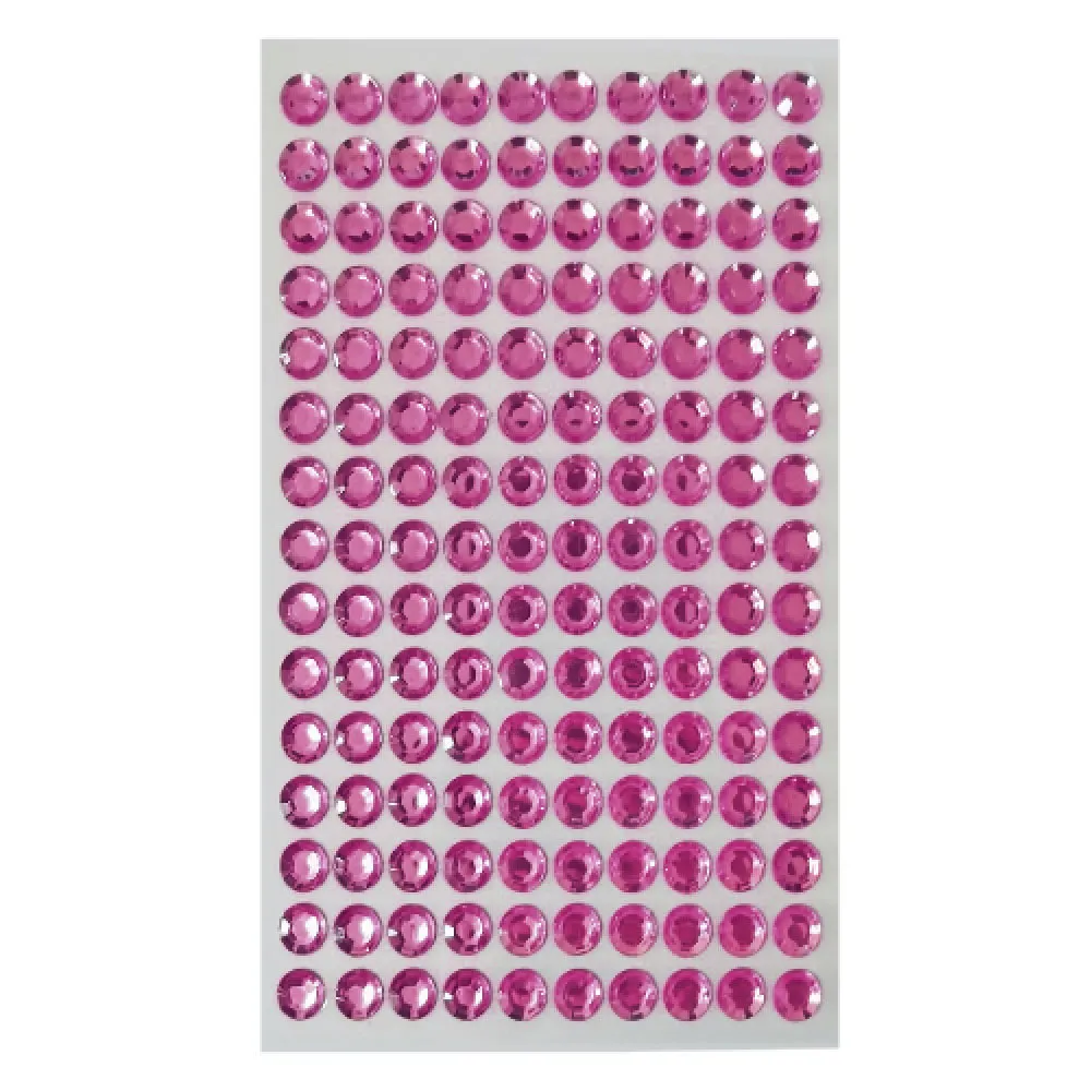 ENFEITE P/ COLAGEM STRASS BRILHA FESTA STRASS 08 MM ROSA