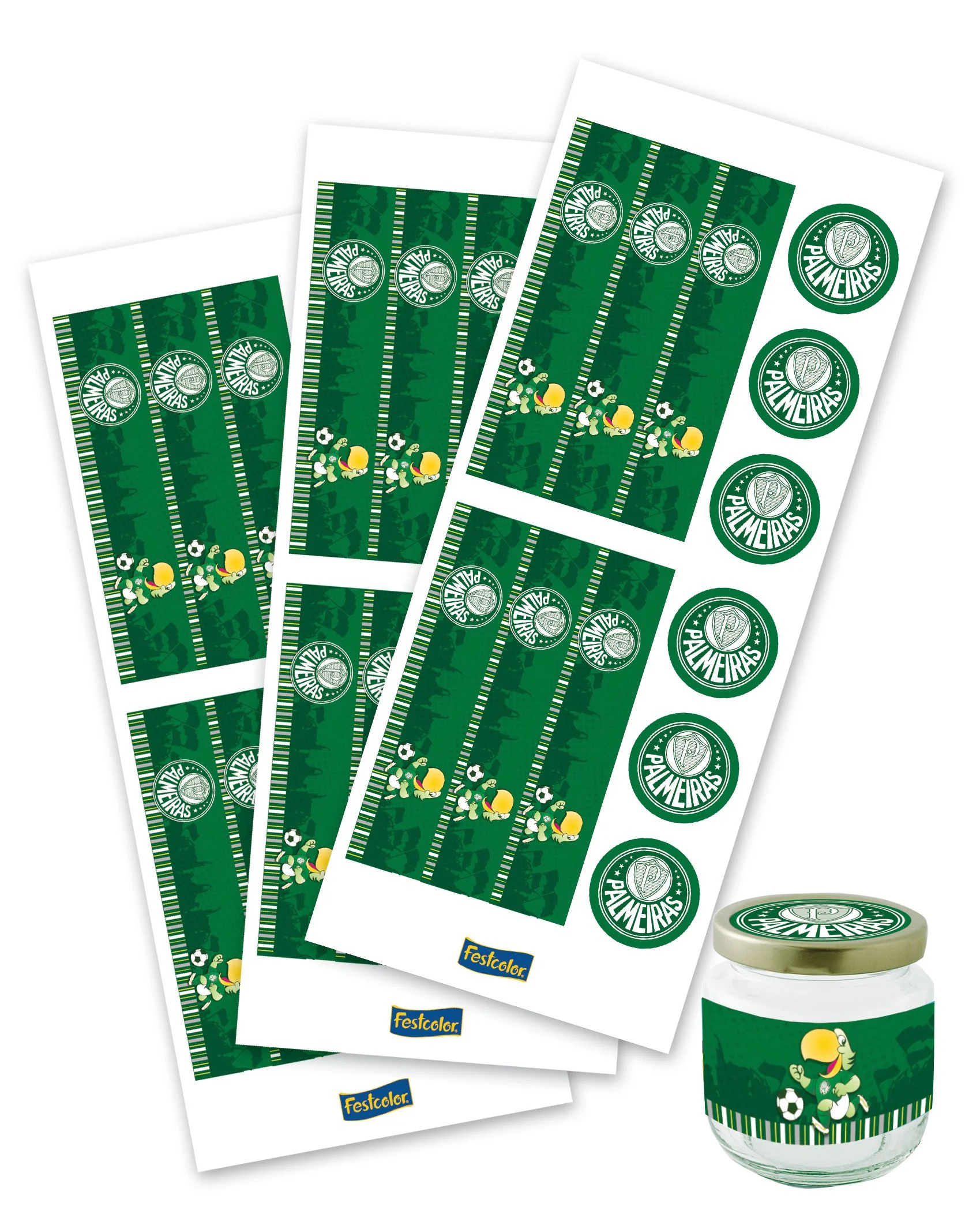 ADESIVO FESTCOLOR LEMB. TIME PALMEIRAS 36 UN