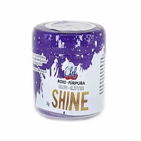 PO BRILHANTE P/ DECORACAO ICEBERG SHINE GLITTER ROXO 5 GR