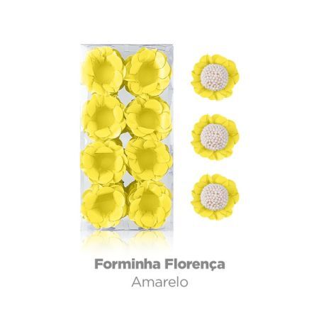 FORMINHA DEC PLAC FLORENCA AMARELO C/40 UN