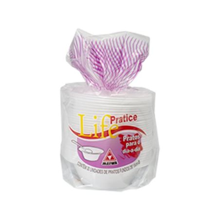 PRATO DE ISOPOR MEIWA 15 CM FUNDO C/30 UN
