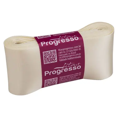 FITA PROGRESSO CETIM 38 MM X 10 MT COR 311 CHAMPAGNE