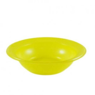 PRATO DESCARTAVEL TRIK TRIK 15 CM FUNDO AMARELO C/ 10 UN
