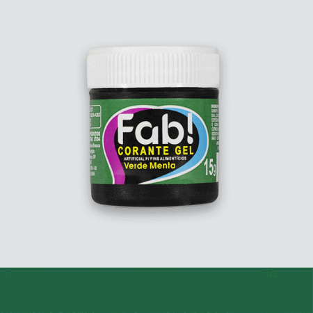 CORANTE GEL FAB 15 GR VERDE MENTA