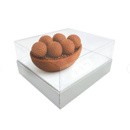 PASCOA CAIXA OVO DE COLHER REGINA 150/350 GR BRANCA