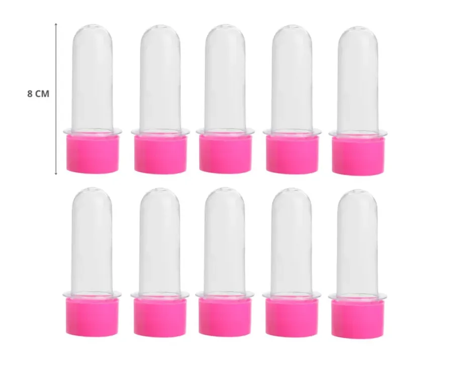 TUBET 8 CM AQUARELA ROSA NEON C/10 UN