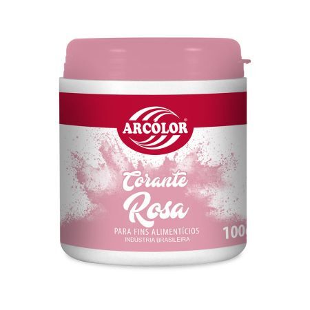 CORANTE EM PO ARCOLOR 100 GR ROSA NOBRE