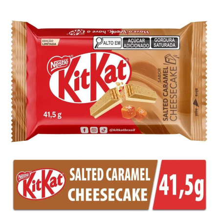 CHOCOLATE BARRINHA NESTLE KIT KAT CARAMELO 41,5 GR UNITARIO