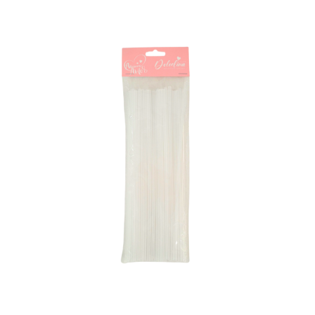 PALITO P/ PIRULITO LSC TOYS 28 CM BRANCO C/50 UN