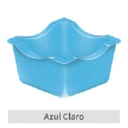 FORMINHA TERMOFORMADA KAIXOTE AZUL CLARO C/50 UN