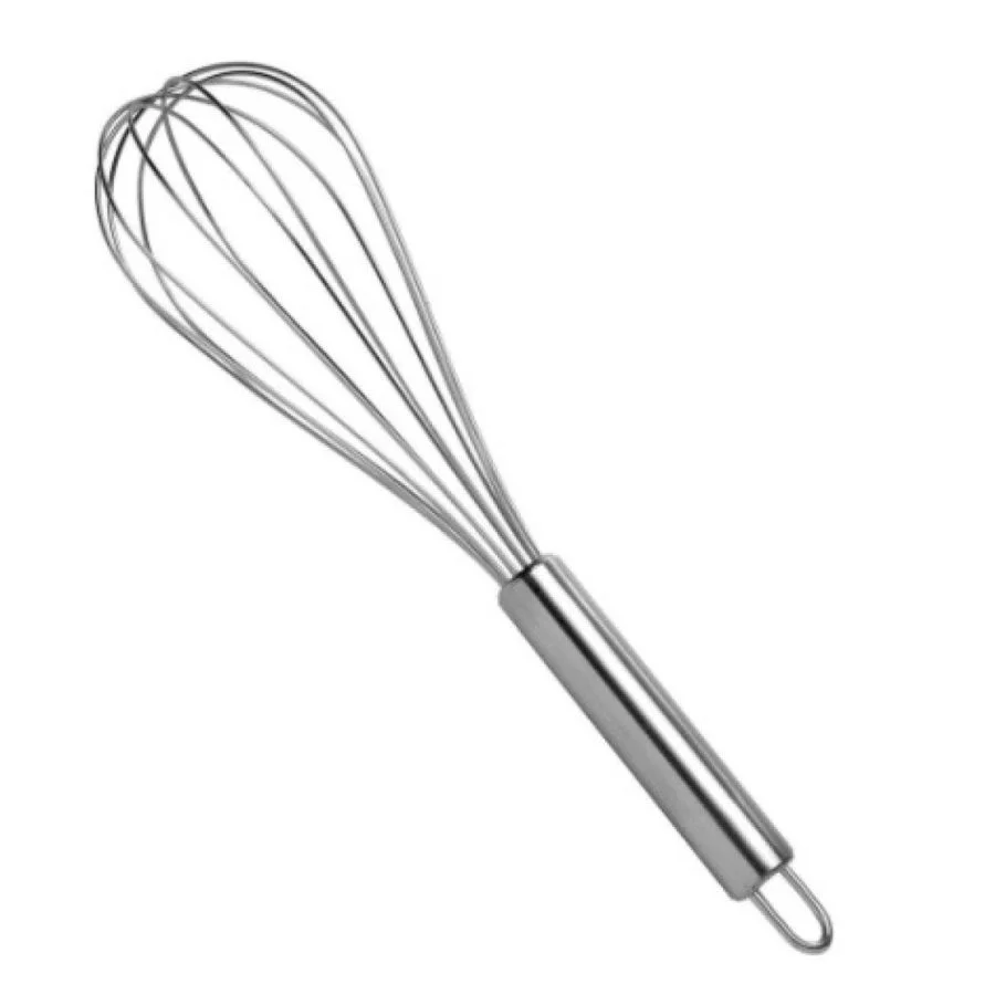BATEDOR DE OVOS ESPIRAL CABO INOX SILVER 29 CM