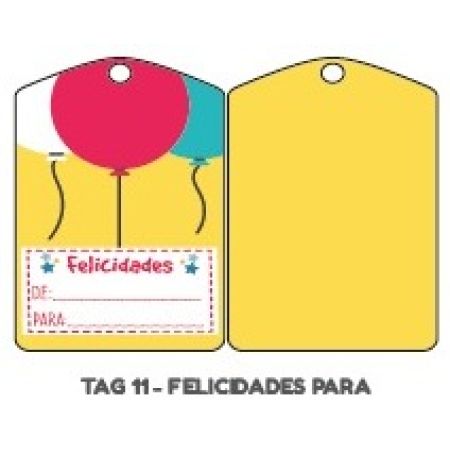TAG HIPER EMB. FELICIDADES DE PARA REF. 11