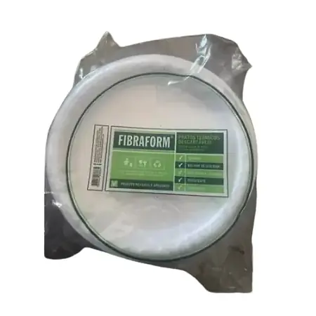 PRATO DE ISOPOR FIBRAFORM 15 CM RASO C/25 UN