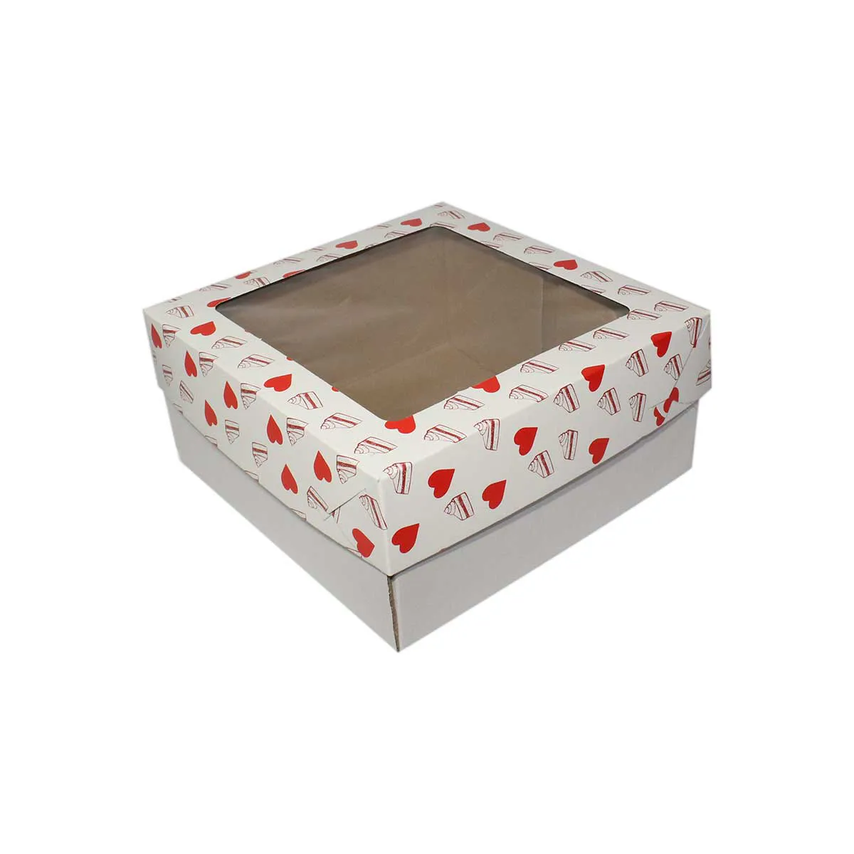 CAIXA PARA BOLO BOXER 24X24X5 N24-A CORACAO