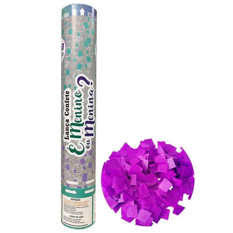 MEGA FESTA SILVER FESTAS 30 CM CHA REVELACAO ROXO