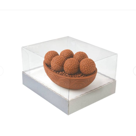 PASCOA CAIXA OVO DE COLHER REGINA 50/100 GR BRANCA