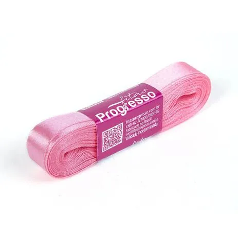 FITA PROGRESSO CETIM 10 MM X 10 MT COR 310 ROSA BEBE