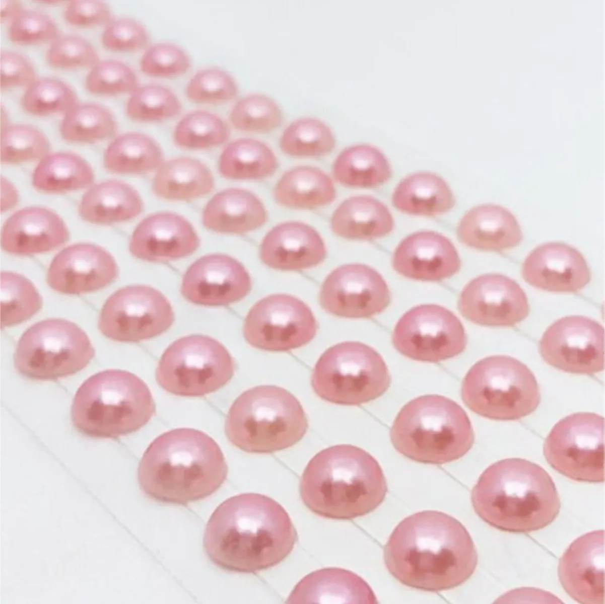 ENFEITE P/ COLAGEM STRASS BRILHA FESTA PEROLA 08 MM ROSA