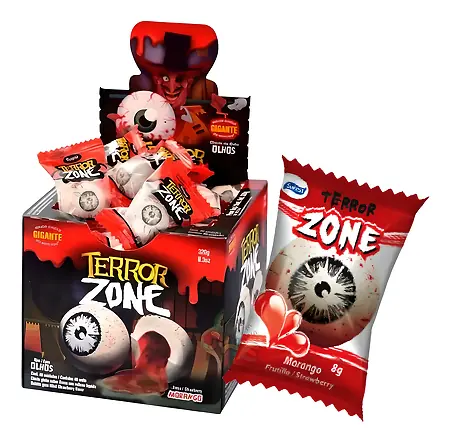 HALLOWEEN CHICLE SUKEST TERROR ZONE OLHO 320 GR