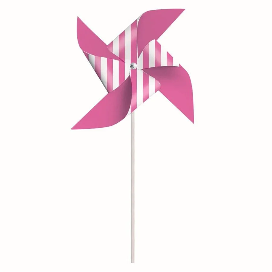 CATAVENTOS DE PAPEL ESTAMPADOS CROMUS LISTRAS PINK C/08 UN