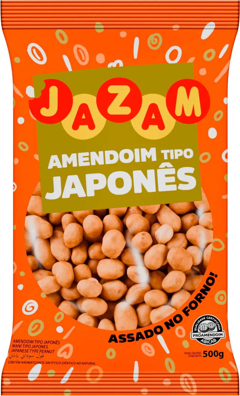 AMENDOIM JAZAM JAPONES 500 GR