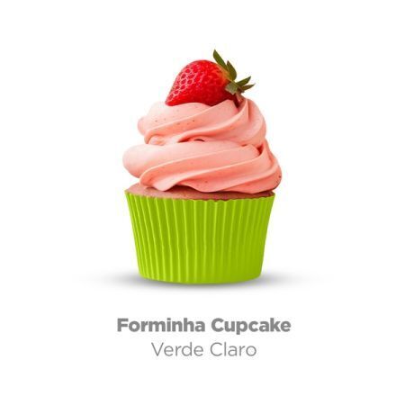 FORMINHA CUPCAKE PLAC MINI C/45 UN VERDE CLARO