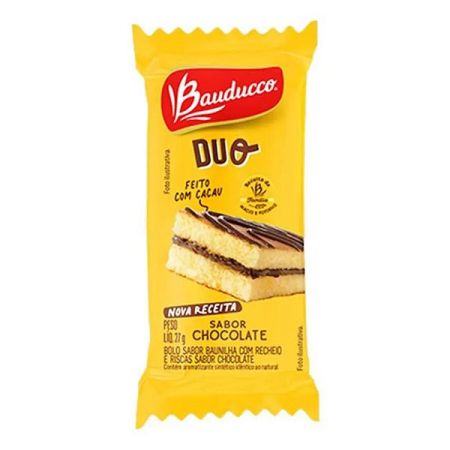 BOLINHO BAUDUCCO DUO CHOCOLATE 34 GR UNITARIO