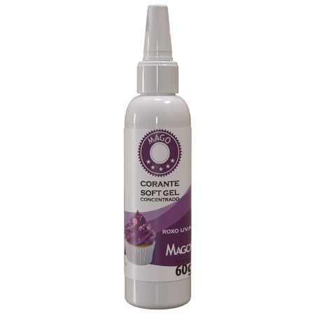 CORANTE SOFT GEL MAGO 60 ML ROXO UVA