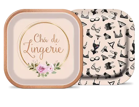 PRATO FESTA JUNCO 18 CM CHA DE LINGERIE C/08 UN