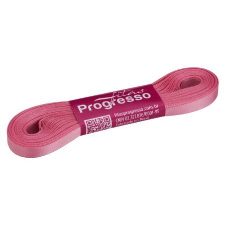 FITA PROGRESSO CETIM 07 MM X 10 MT COR 240 ROSA ESCURO