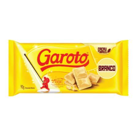 CHOCOLATE BARRINHA GAROTO BRANCO 80 GR