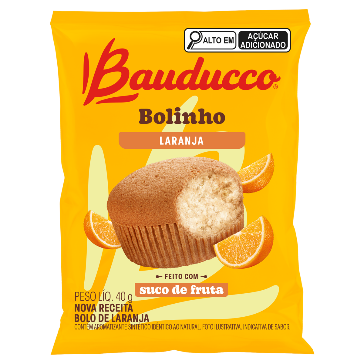 BOLINHO BAUDUCCO LARANJA 40 GR UNITARIO