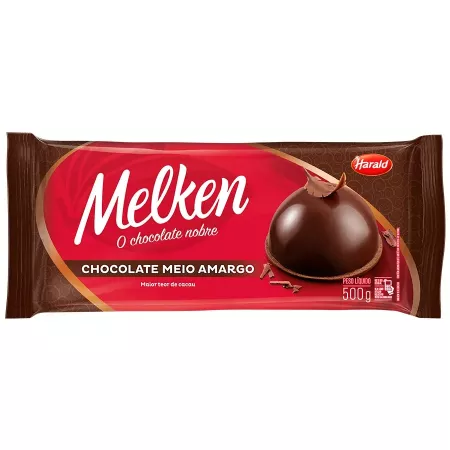 CHOCOLATE MELKEN MEIO AMARGO 500 GR HARALD
