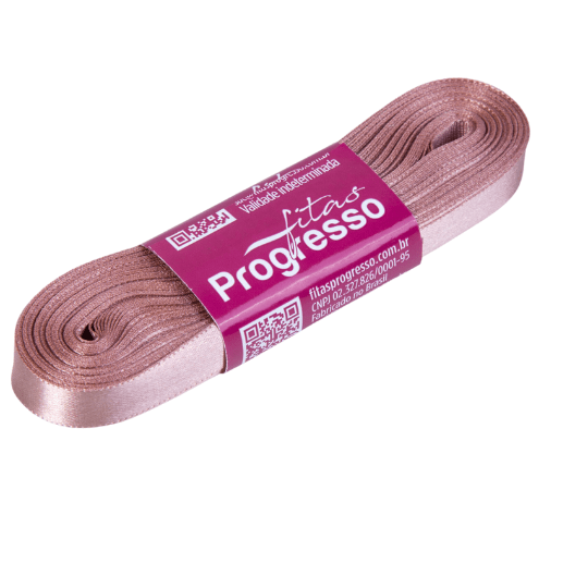 FITA PROGRESSO CETIM 10 MM X 10 MT COR 1143 ROSA VELHO