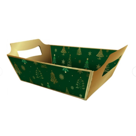 NATAL CAIXA CESTA REGINA 22X14,5X9,5 CM NATAL