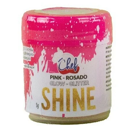 PO BRILHANTE P/ DECORACAO ICEBERG SHINE GLITTER PINK 5 GR