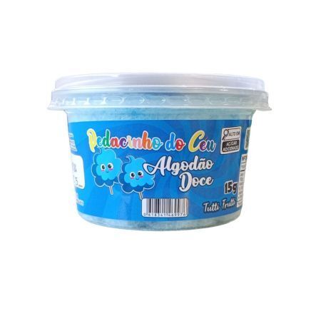 ALGODAO DOCE PEDACINHO DO CEU AZUL TUTTI FRUTTI 15 GR