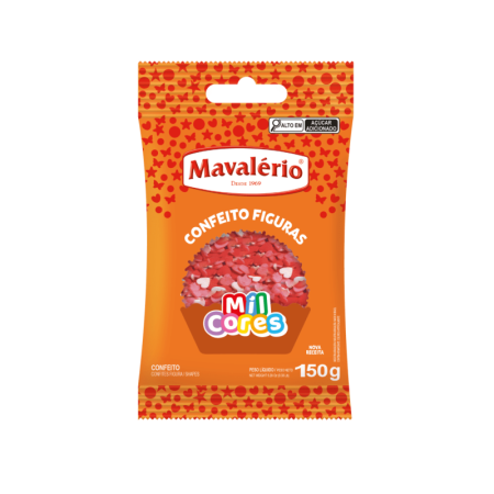 CONFEITO FIGURA MAVALERIO CORACAO 150 GR