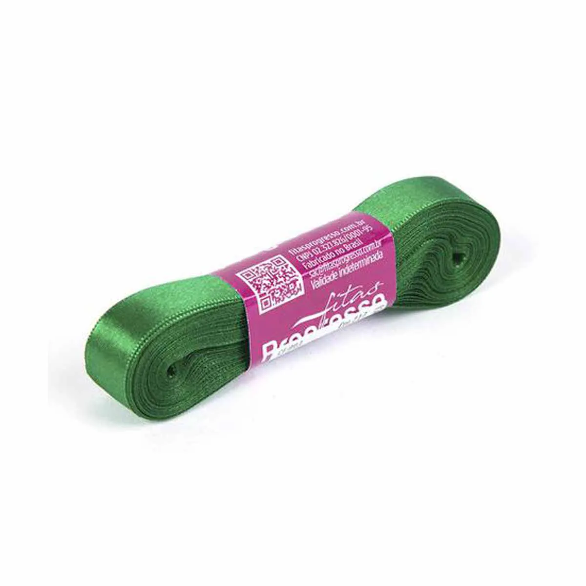 FITA PROGRESSO CETIM 15 MM X 10 MT COR 217 VERDE BANDEIRA